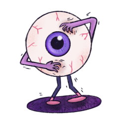 irritated itchy eyeball 